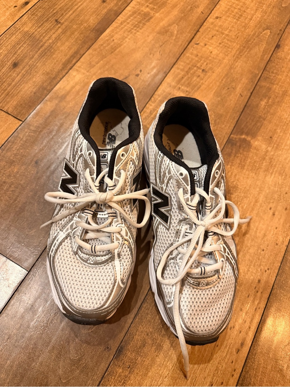 New Balance Women’s White and Black Running Shoes